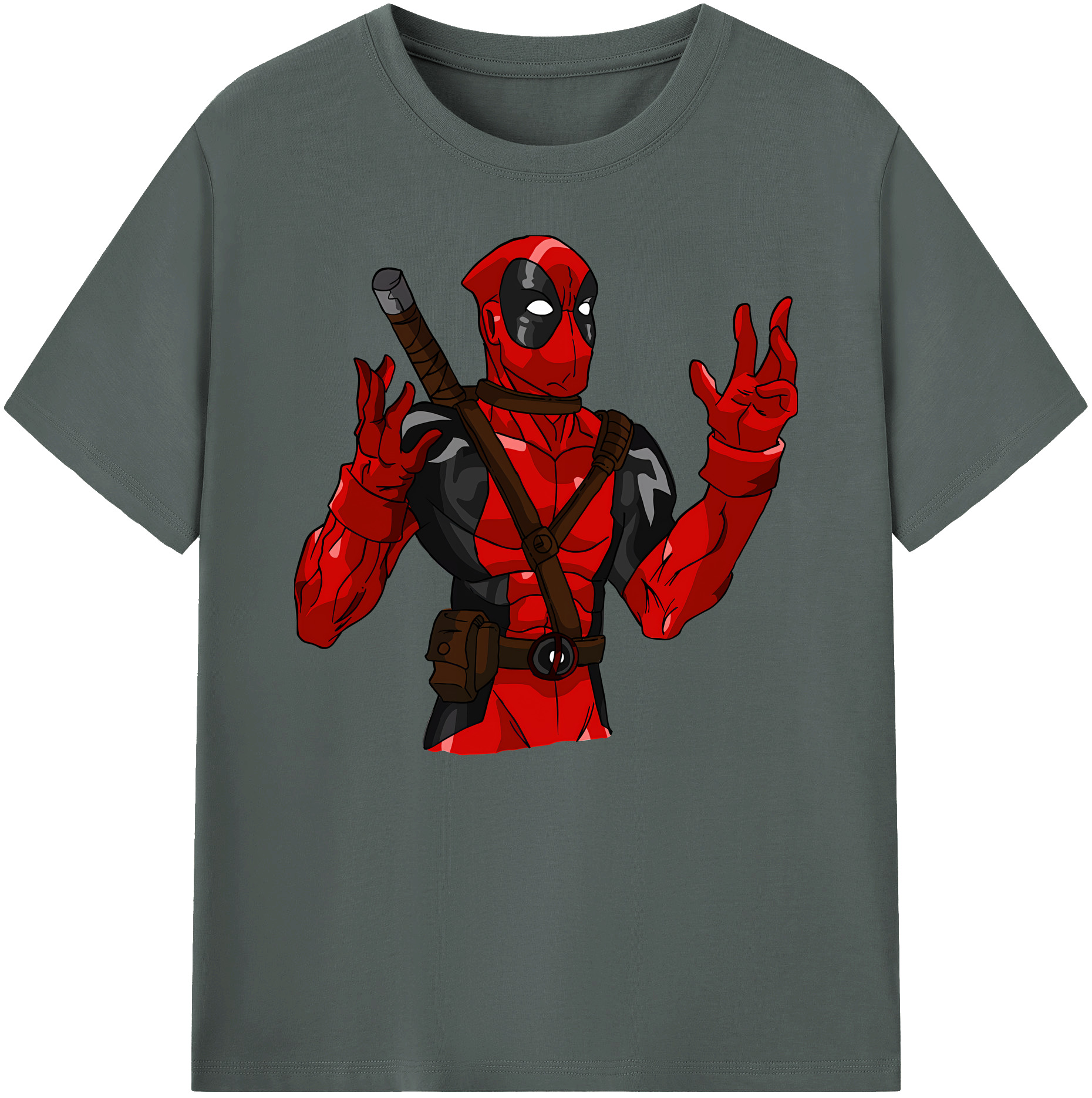 （画像用） Deadpool デッドプール 綿100％ メンズ半袖Tシャツ｜肌触りやわらか＆通気性